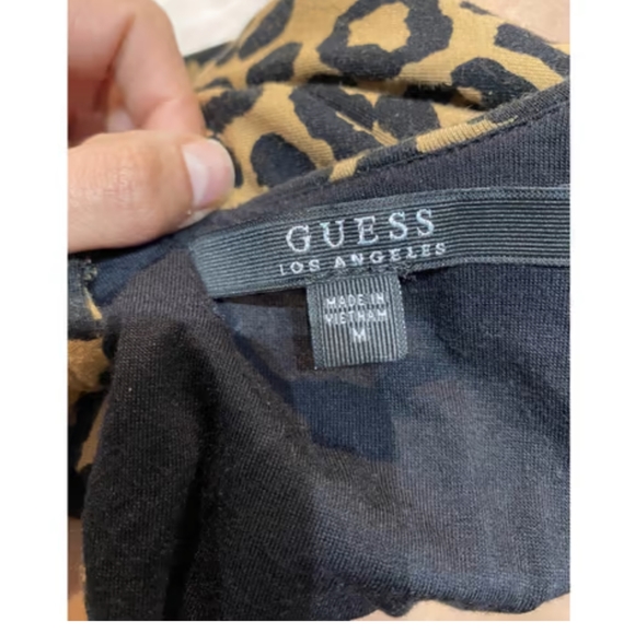 Guess Leopard Print Animal Print Dress - Picture 3 of 3